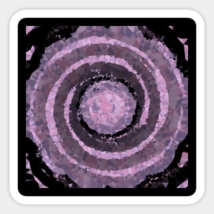 Diamond Swirl of Floating Purple Mandalas Sticker